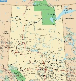 Карта Альберты