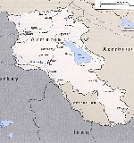 Карта армении на английском языке