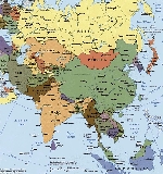 Политическая карта Азии