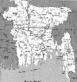 Карта бангладеш