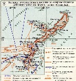 Карта битвы за Окинаву
