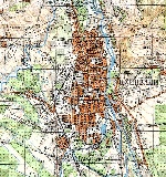 Карта Цхинвала