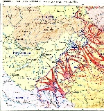 Карта Дебреценской наступательной операции