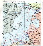 Карта действий Балтийского флота в 1945 году во время Великой Отечественной войны