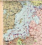 Карта действий Балтийского флота во время Великой Отечественной войны