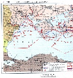 Карта действий Черноморского флота в первый период Великой Отечественной войны