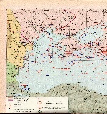 Карта действий Черноморского флота во время Великой Отечественной войны
