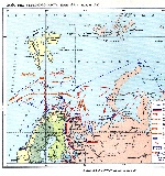 Карта действий Северного флота в первый период Великой Отечественной войны