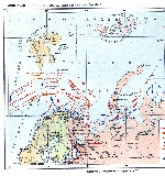 Карта действий Северного флота во второй период Великой Отечественной войны