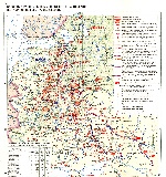 Карта действий советских партизан в 1942 году во время Великой Отечественной войны