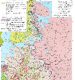 Карта действий советских партизан в Великой Отечественной войнеа