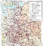 Карта действий советских партизан во второй период Великой Отечественной войны