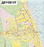 Карта Дербента