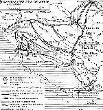 Карта десантной операции в районе Анцио