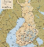 Административная карта Финляндии