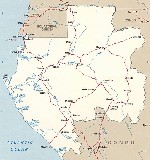 Карта габона