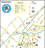 Карта Габороне