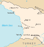Карта грузии на английском языке