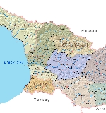 карта грузии на английском языке