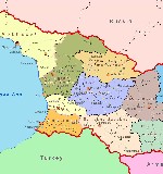 административная карта грузии на английском языке