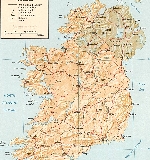 Административная карта Ирландии вместе с Северной Ирландией