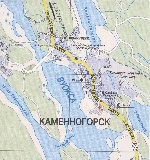 Карта Каменногорска
