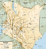 карта кении