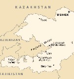 карта киргизии