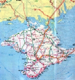Автомобильная карта Крыма