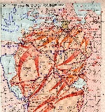 Карта Ленинградско-Новгородской стратегической наступательной операции