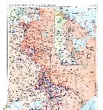 Карта летне-осенней кампании 1942 года Великой Отечественной войны