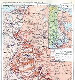 Карта летне-осенней кампании 1943 года Великой Отечественной войны