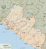 Карта либерии