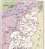 Карта манипур и нагаланд