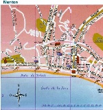 Карта Ментоны
