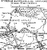 Карта Мгинской наступательной операции