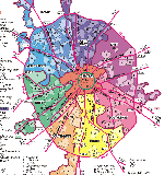 карта москвы административная