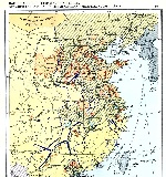 Карта Национально-освободительной войны в Китае в 1944 году