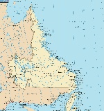 Карта Ньюфаундленда и Лабрадора