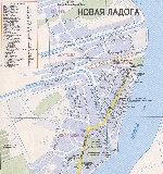 Карта Новой Ладоги