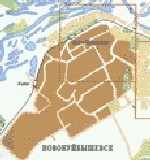 Карта Новокуйбышевска