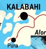 Карта острова Алор