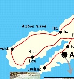 Карта острова Амбон