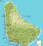 Карта острова Барбадос