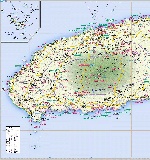 Карта острова Чеджудо