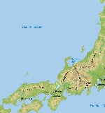 Карта острова Хонсю