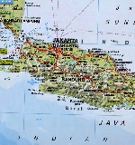 Карта острова Ява