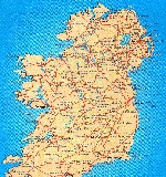 Карта острова Ирландия