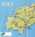 Карта острова Ивиса