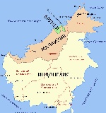 Карта острова Калимантан